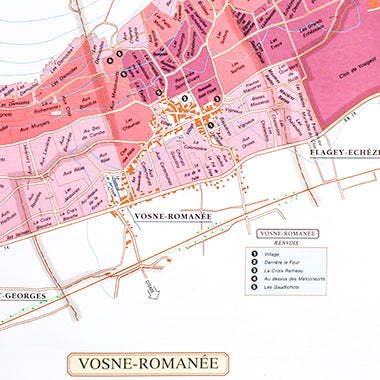 Vosne Romanee appellation map