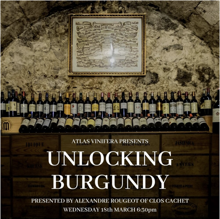 Atlas Vinifera - Burgundy Wine Masterclass - 18 MARCH