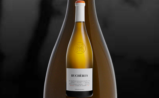 Bottle of Rucheres wine by Domaine Belargus