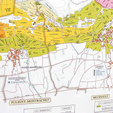 Puligny-Montrachet appellation map