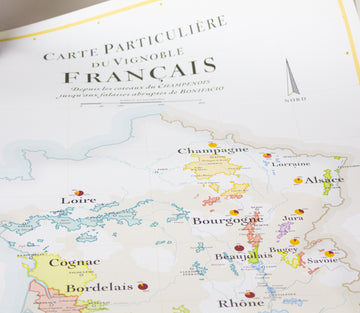 Map of French Vineyards